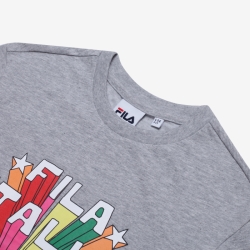 Fila Rainbow Round - Poikien Poolopaita - Harmaat | FI-15821